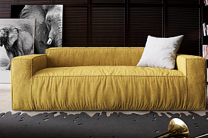 Длинный бескаркасный диван Фри для гостиной 